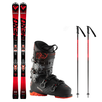 Lyže Rossignol Hero Elite MT Ti C.A.M. Konect + lyžařské boty Rossignol Alltrack + hůlky